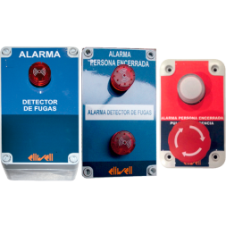 CAJA FUGA + ALARMA PERSONA ENCERRADA SIN BATERIA